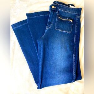 Soft Skinny Flare blue jeans